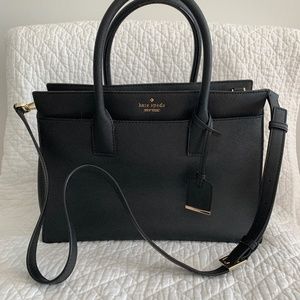Kate Spade Cameron Medium Satchel Purse Black